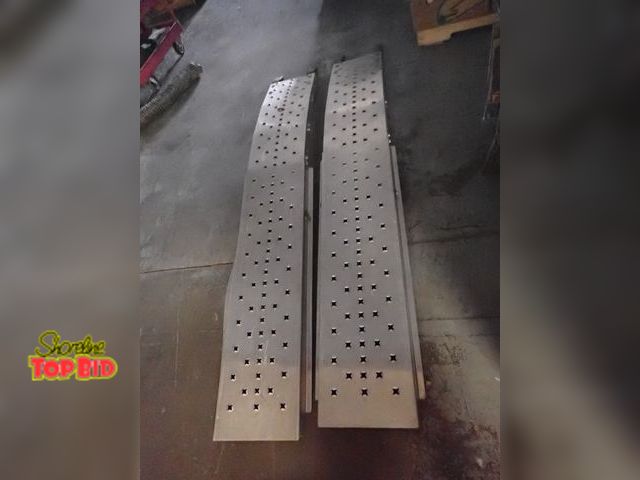 Lot 59-43711 - Heavy Duty Aluminum Folding Ramps 88" long, 12" Wheel Base