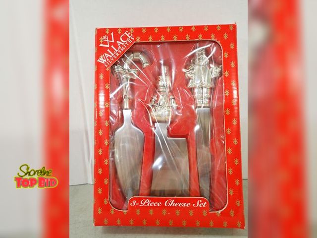 Lot 59-41532 - 3-piece Cheese Set, Never Used, Heavy Duty