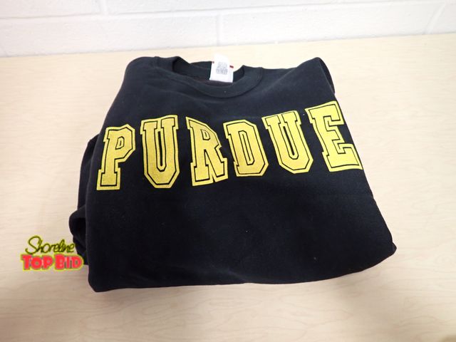 Lot 59-45080 - New Old Stock Purdue University Crew Neck Sweatshirt from 1980s - 1990s Size Medium