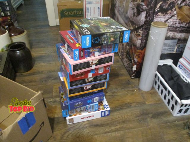 Lot 59-92035 - 10 jigsaw puzzles Noahs Ark, old movies. high quality Dowdle