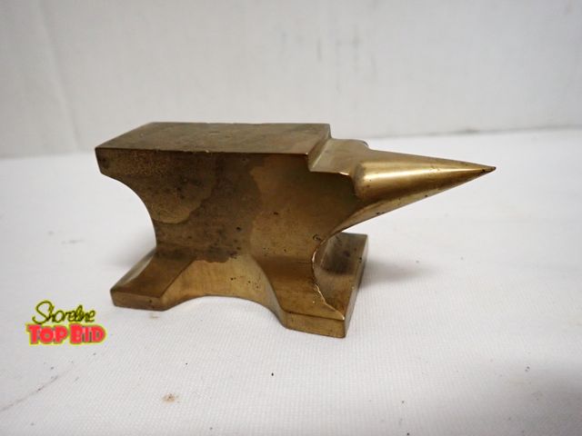 Lot 59-10321 - Vintage Jewelers Brass Miniature Anvil, 1 1/2" x 3 1/4"