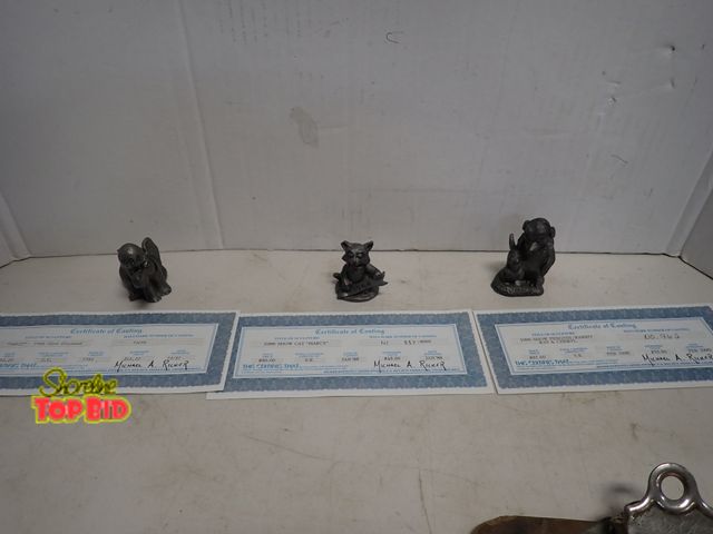 Lot 59-14524 - 3 Fine Pewter Sculptures with Certificates of Casting