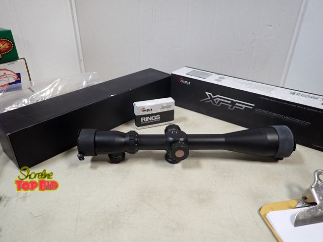 Lot 59-41390 - Aim XPF Series 4-16x50 Dual Illuminated Rifle Scope with Side Parallex