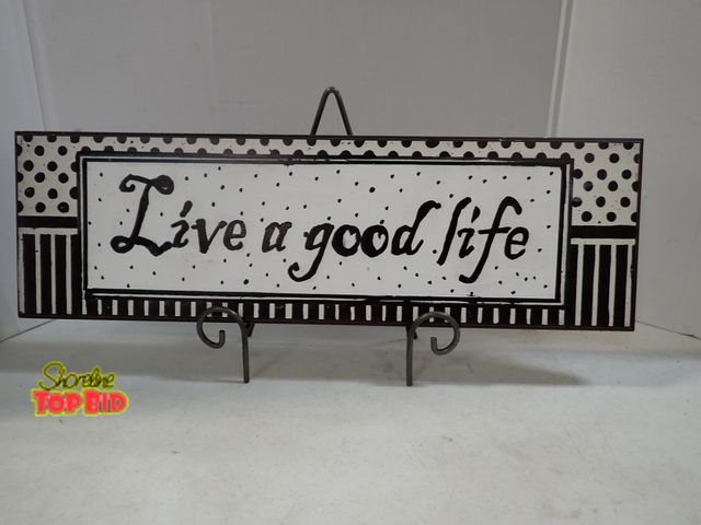Lot 59-43164 - Live A Good Life Wall Decor
