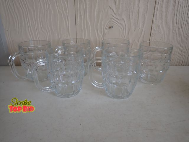 Lot 59-20035 - Set of 6 Beer/Soda Glasses Purchased from the former Pier One - Made in Mexico. Each glass holds 16 ...