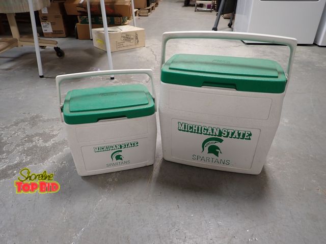 Lot 59-41025 - 2 Coleman Michigan State Coolers