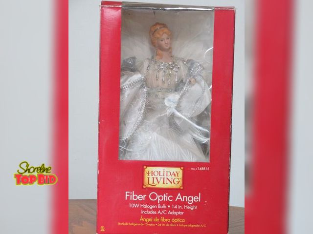 Lot 59-10107 - 14"T^ Holiday Living fiber optic angel. New in the box, I opened the box up to check that it is fact...