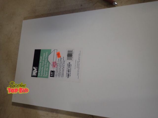 Lot 59-21195 - (5) 12" x 24" White All-Purpose Shelfs. Benefits YMCA Camp Pendalouan