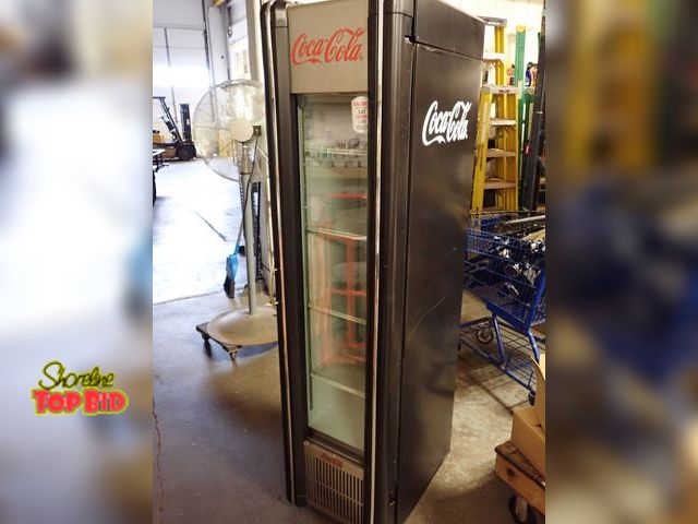 Lot 59-21151 - Commercial Embera Refrigerator Nostalgic Coca-Cola Merchandiser Refrigeration Unit, Tested - Works