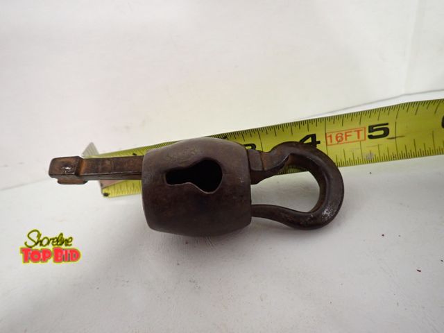 Lot 59-10306 - Antique Scandinavian Style Lock, No Key, 1800s Bronze