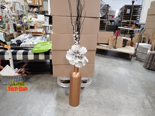 Lot 59-43191 - Vase With Floral Arrangement Decor 26" Tall