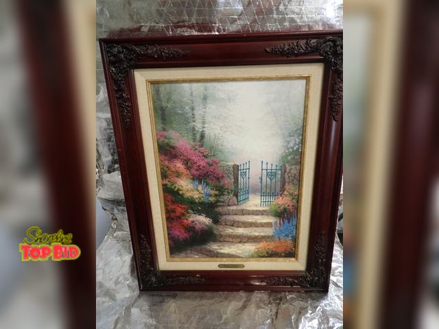Lot 59-45142 - 1993 Thomas Kinkade Original Oil on Canvas Painting 22" x 19"