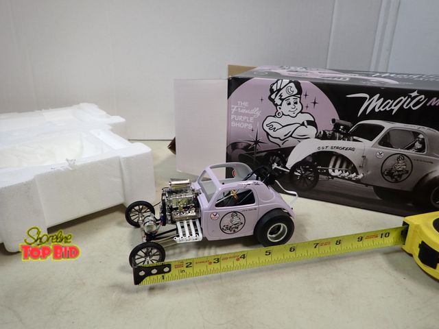 Lot 59-41192 - New Magic Muffler Altered Acme No. 0269 Cast 7 1/2" Buggy Race Car