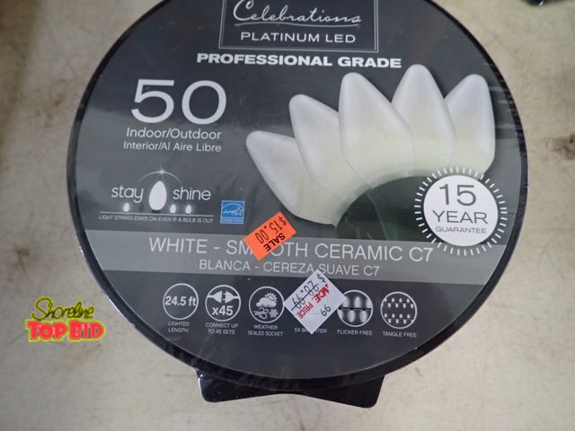Lot 59-21224 - (1) 50 White Lights, String. Benefits YMCA Camp Pendalouan