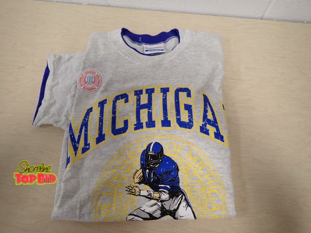 Lot 59-45106 - New Old Stock 1990s University of Michigan Short Sleeve T-Shirt, Size Large