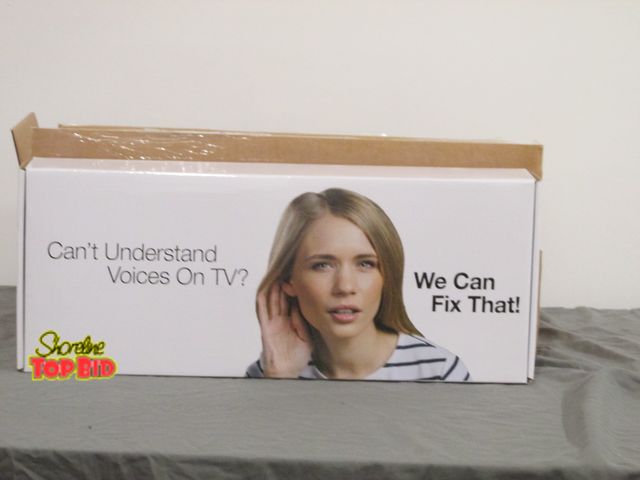 Lot 59-10012 - 1 New ZVOX AV155 tv speaker The AccuVoice AV155 with Hearing Aid Technology is made to help people t...