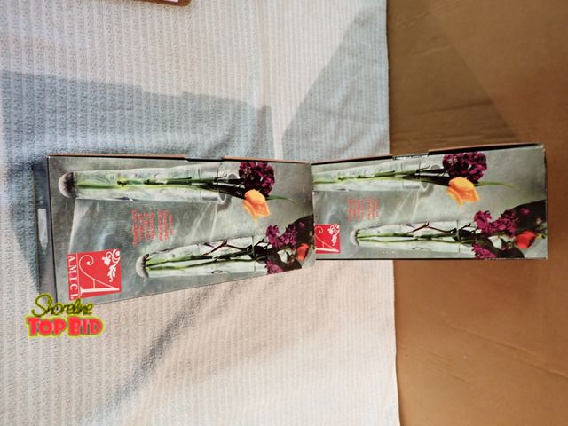 Lot 59-21396 - 2 New Asteroid Wall Vases, Glass