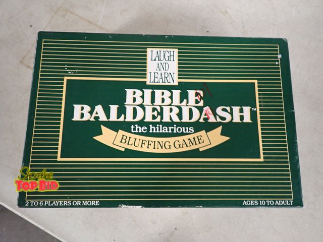 Lot 59-58012 - Vintage 1989 Bible Balderdash Board Game