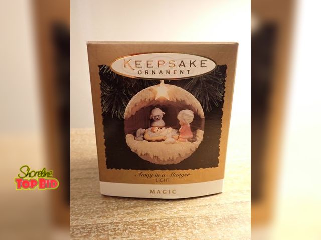 Lot 59-41718 - Hallmark keepsake Away In The Manger ornament