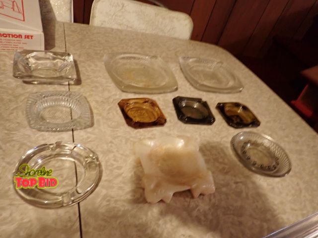 Lot 59-43400 - Vintage Ash Trays, 10 Total