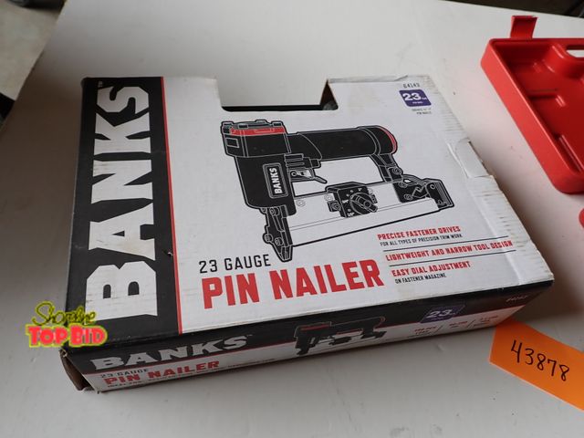 Lot 59-43878 - New Banks 23-Gauge Pin Nailer