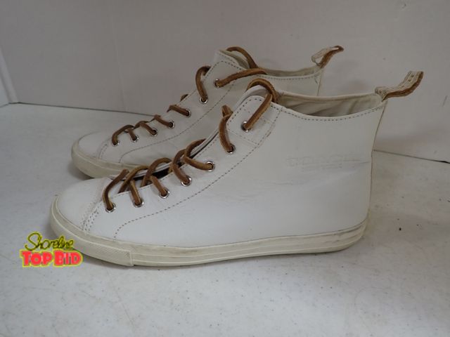 Lot 59-43482 - Coach Brenna High Top Leather Sneakers Size 6.5 - Gently Used