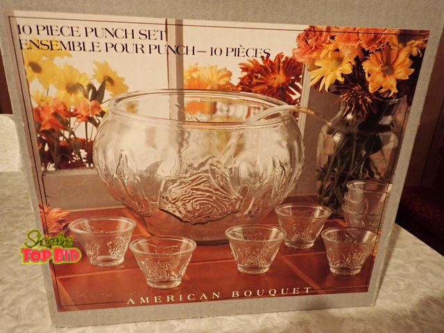 Lot 59-43378 - 1960s Mid-Century Punch Bowl Set
