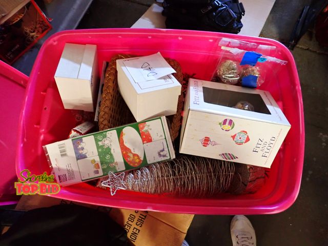 Lot 59-50068 - Tub of Assorted Christmas Items