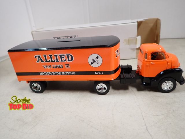 Lot 59-41731 - Allied Van Lines Inc. die cast metal bank 9" long