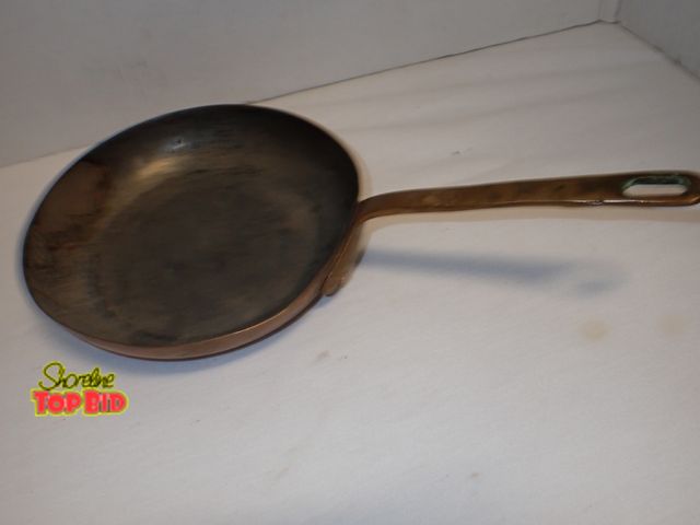 Lot 59-10369 - Vintage Copper Frying Pan 1" deep x 6 1/2" diameter
