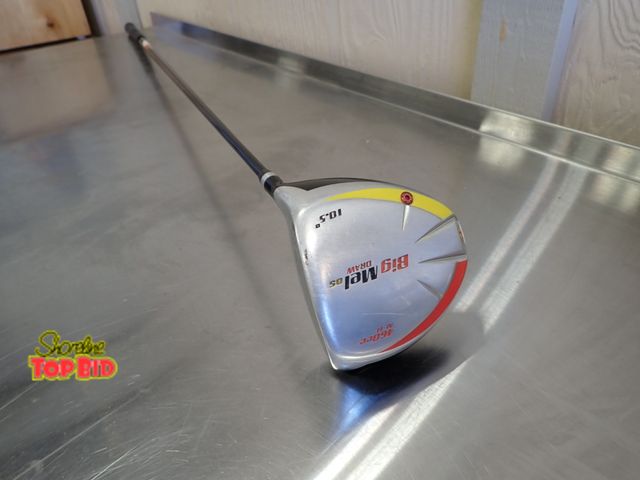 Lot 59-13001 - Big Mel Draw OS Golf Club Driver 10.5 Graphite R Flex Shaft RH 45" with Golden Bear Club Cover
