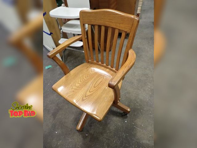 Lot 59-33247 - Refurbished Solid Wood Office Chair