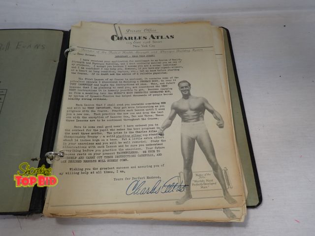 Lot 59-31284 - Charles Atlas Vintage Health Strength Body Building System - Complete 12 Lessons