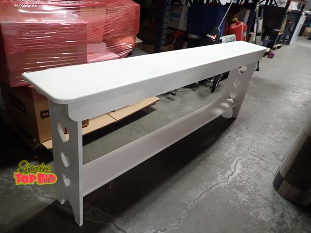 Lot 59-96066 - Wooden Wall Display/Bookshelf 30" x 83" x 11"