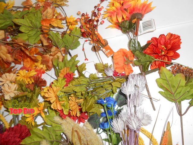 Lot 59-74281 - Lot #2 HUGE Lot Artificial Craft Foral Flowers - New