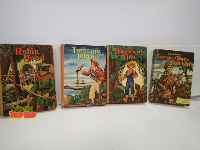 Lot 59-43145 - 4 Vintage Walt Disney 1950s Novels, Rare Collection