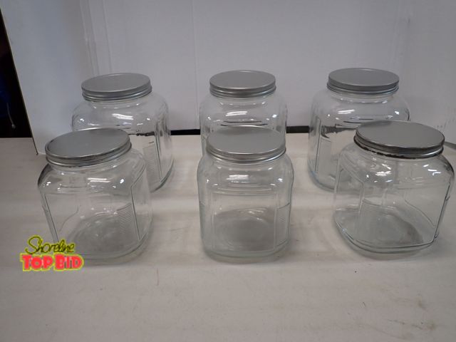 Lot 59-41345 - Set of 6 Glass Canister Lot