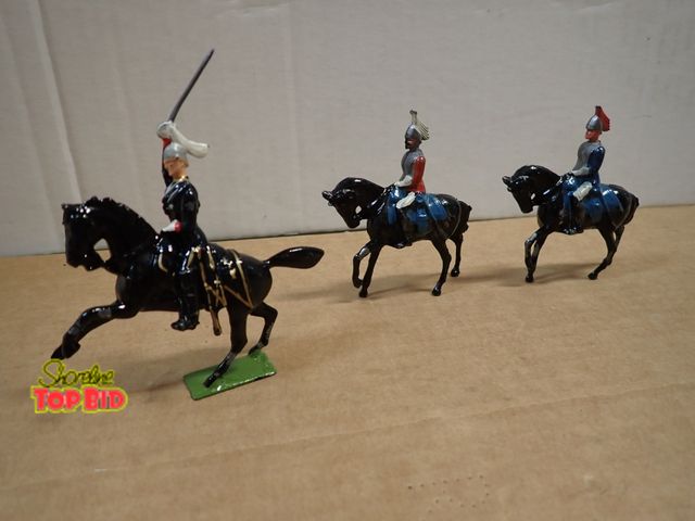 Lot 59-24121 - 3 Vintage Britians Metal Models Hand Painted Royal Horse Guard Mounted