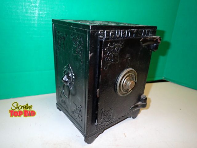 Lot 59-14126 - 1880s Security Safe Deposit Bank by Kyser &amp; Rex 8 1/4" x 6" x 6"