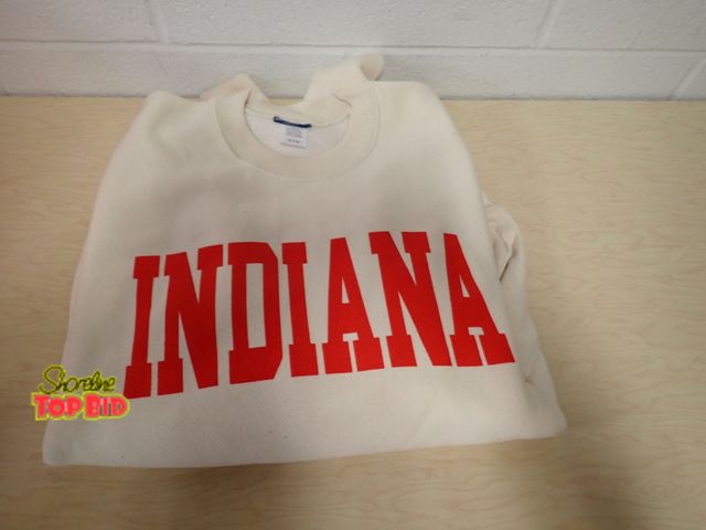 Lot 59-45079 - New Old Stock Indiana Crew Neck Sweatshirt from 1980s - 1990s Size Medium