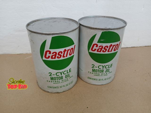 Lot 59-71021 - New 2 vintage full Castrol oil can