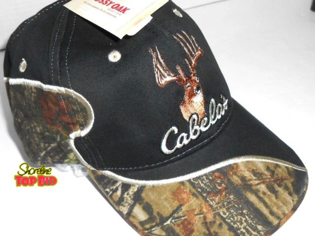 Lot 59-74317 - Vintage NOS Cabela's Mossy Oak 12 Point Buck Hunting Hat Adjustable Too Cool!