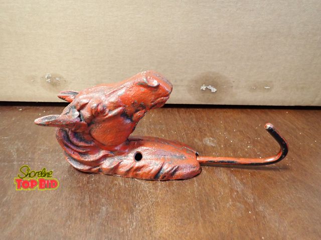 Lot 59-10242 - Cast Iron Horse Wall Hook 8" long