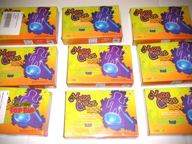 Lot 59-74465 - Lot of 9 New Maze Craze Buzzer Skill Games - TMF - great resell!