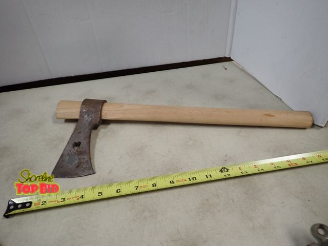 Lot 59-41282 - Heart Tomahawk 19" Hickory Handle 3.75 Iron Blade