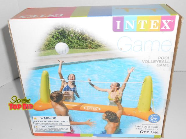 Lot 59-74290 - New New Intex Pool Volleyball Game. Measures 94" X 25" X 36". Too much fun!