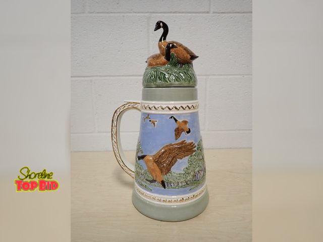 Lot 59-33024 - Vintage 1983 Duncan Enterprise Wild Geese Beer Stein - Extra Large 15" tall, No Damage