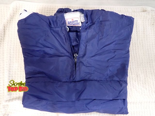 Lot 59-45156 - New Old Stock Vintage from 1980s - 1990s Sports Network 100% Nylon Windbreaker Track Suit Size Mediu...