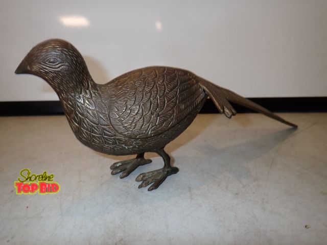 Lot 59-13009 - Solid Brass Guinea Hen 12" long