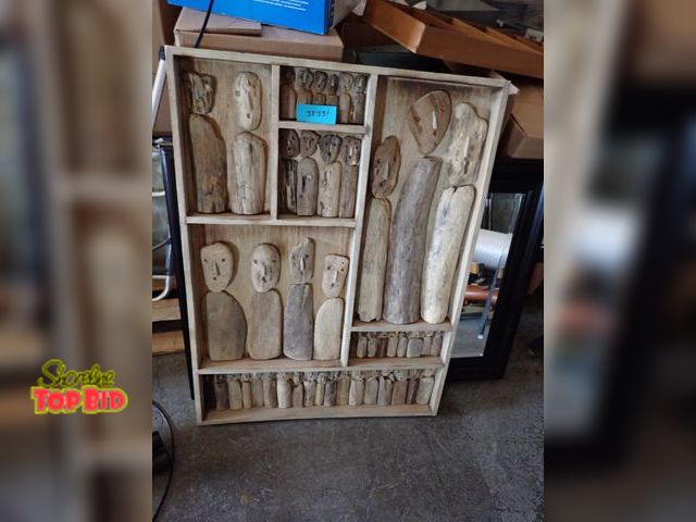 Lot 59-38331 - Awesome Driftwood Hand-Crafted Folk Art Shadow Box 48" x 36"